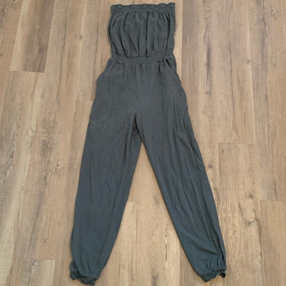 Aerie Strapless Knit Jumpsuit - Picture 1 of 3